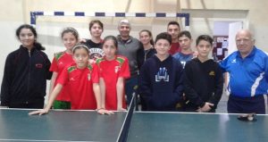 Masa tenisinde Menemen ile dostluk maçında karşılaştık