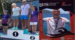 Sporcumuz Ateş, Meis-Kaş Yüzme Maratonu'nda Birinci oldu