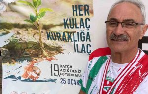 Sporcumuz Servet Ateş Datça Yüzme Maratonu'nda 4. oldu